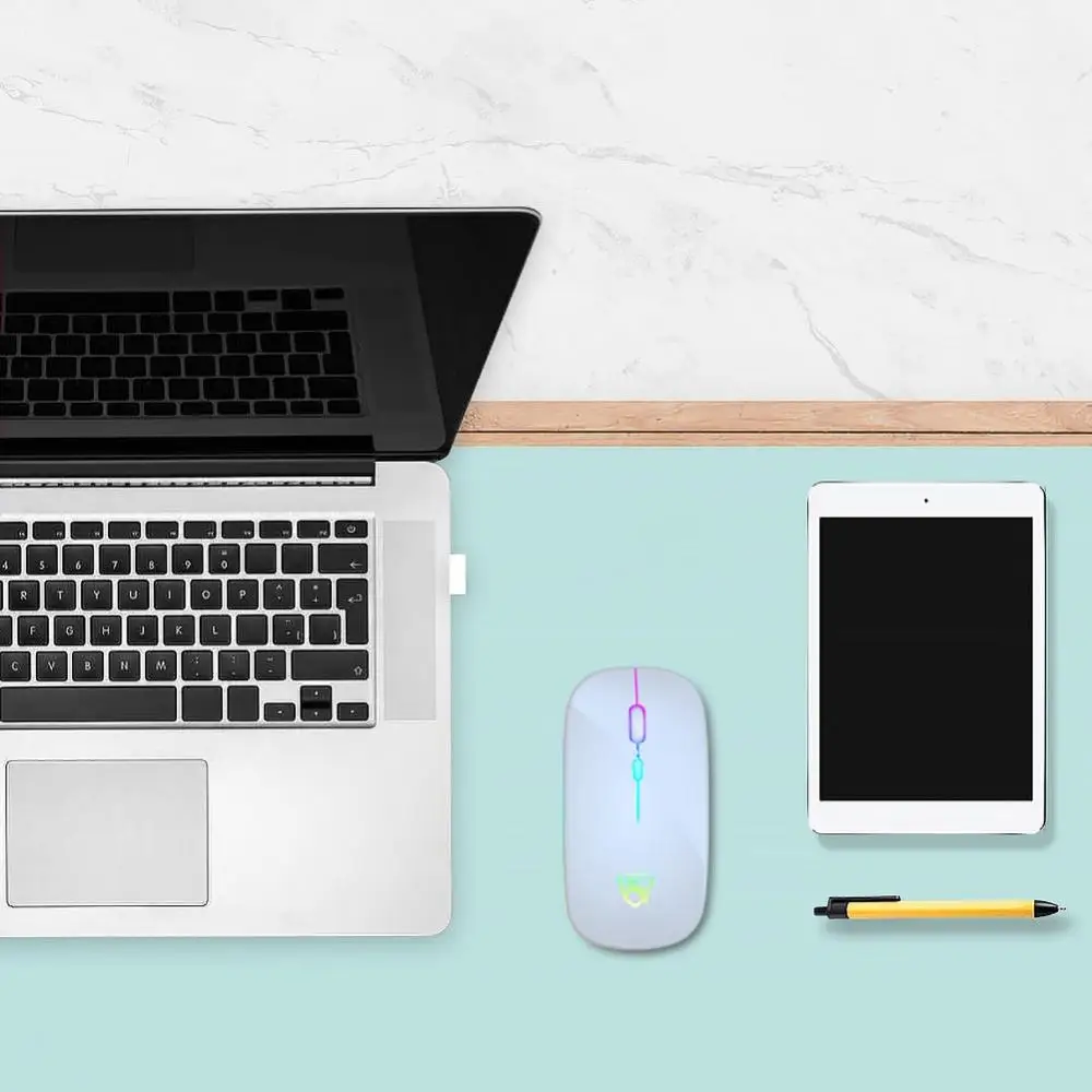 

2.4G Wireless Mouse Bluetooth Rechargeable Mouse Wireless Computer Mute Gaming For LED Ergonomic Backlight Laptop PC Mouse