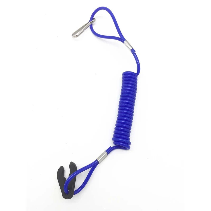 

2x Boat Outboard Engine Motor Kill Stop Switch Safety Tether Lanyard for Yamaha