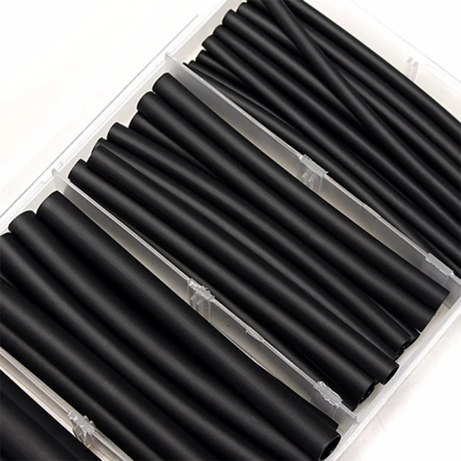 Высокое качество 53 шт Ассорти двойной стены 2:1 клей выстроились Термоусадочные