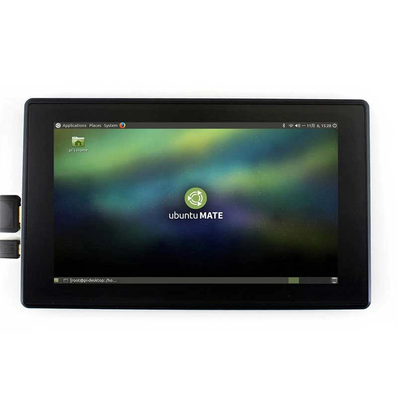 Для Raspberry Pi 4 модели B/ 3B +/ 7 дюймов Дисплей 1024X600 IPS емкостный Пресс Sn с монитором