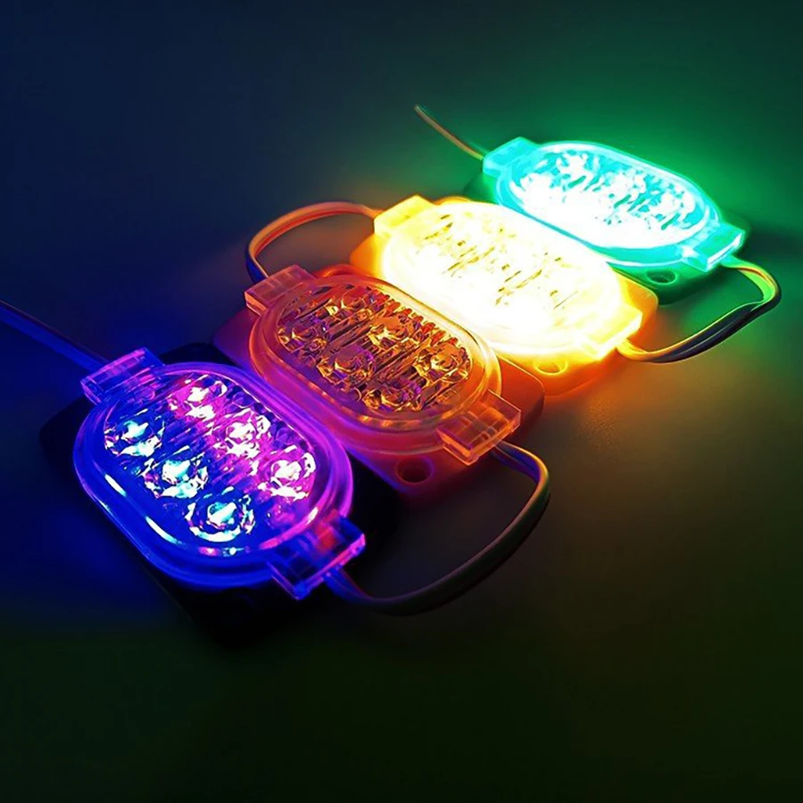 200 шт. стробоскоп Falshing RGB 6 чипов 12 В 2835 SMD светодиодный модуль реклама лошадиных