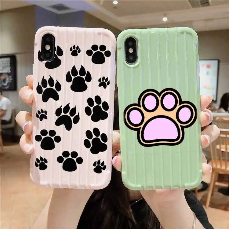 Собака след Щенячий патруль на колесиках чемодан чехол для телефона iPhone 11 Pro Max X XS