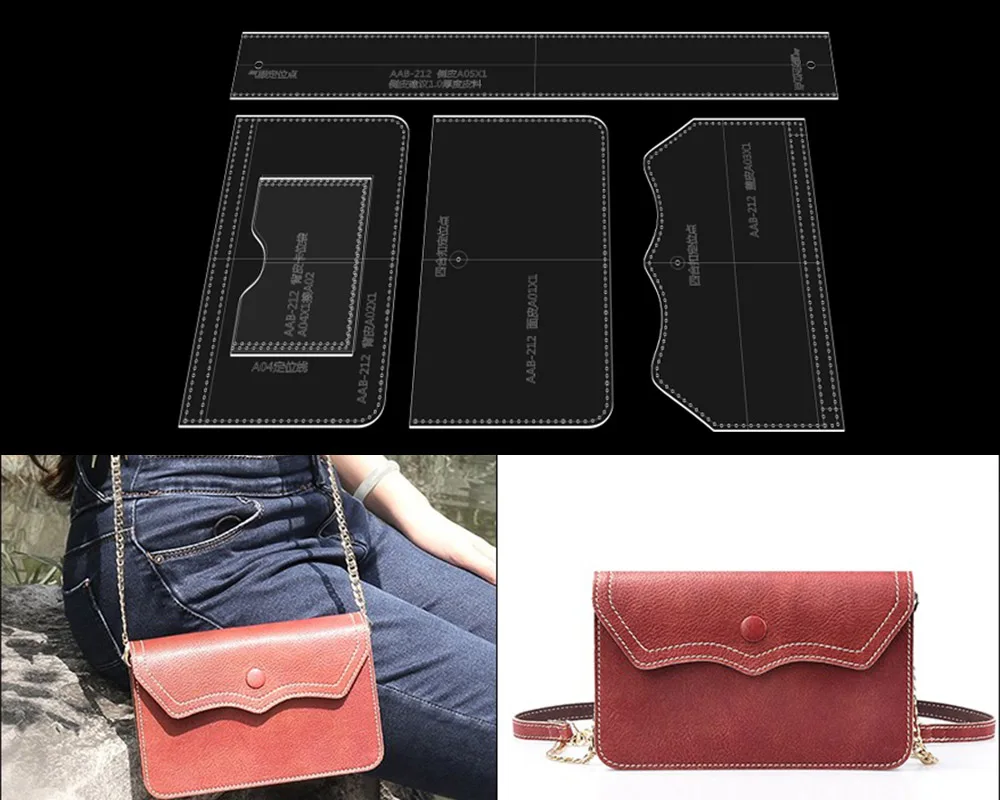 Дамская сумка на одно плечо модель рисунок решетка сделай сам кожаная ранец