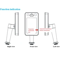 Face recognition camera with wrist temperature measurement Body temperature measurement 5000 face database camera Voice alarm