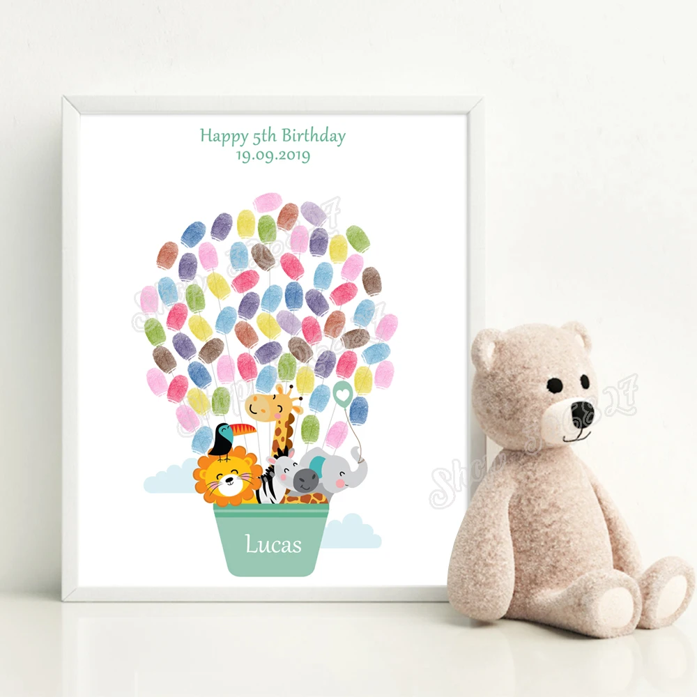 Сделай сам мультяшная Гостевая книга для детей на день рождения Детский праздник