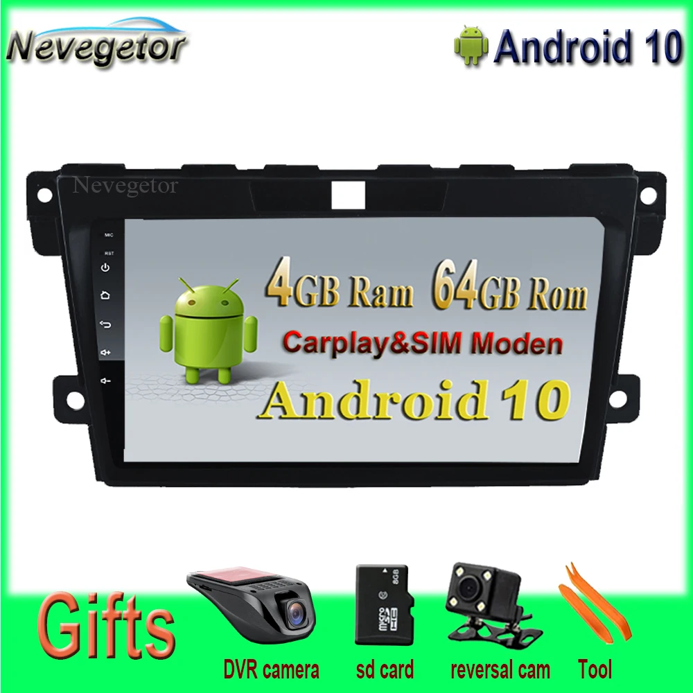 9 ''автомобильный мультимедийный плеер Android 10 для MAZDA CX 7 CX7 2008 2009 2015 Wifi GPS Bluetooth