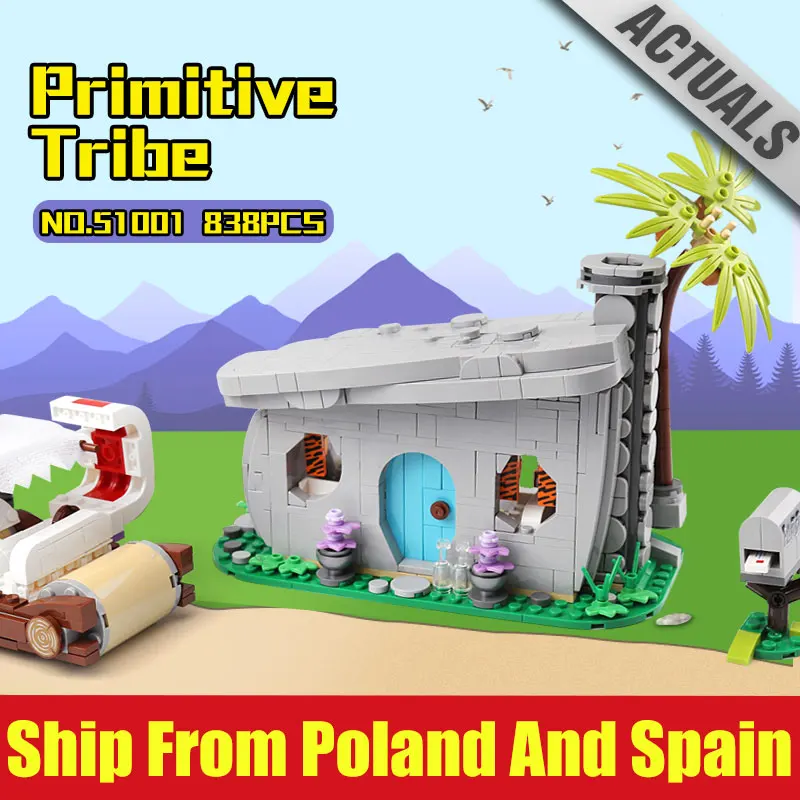 DHL 51001 Flintstones коллекционные игрушки конкурент с 21316 модельные блоки кирпичи развивающие рождественские подарки Детские игрушки