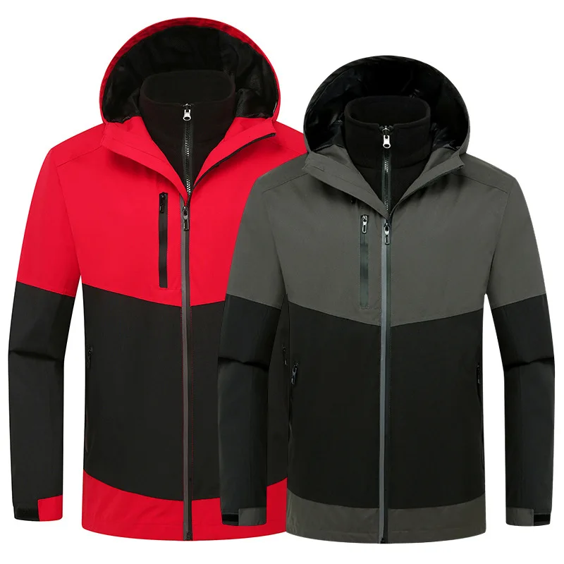 Winter Reflective Ski Jacket for Men Warm Windproof Waterproof Outdoor Snow Jackets Male Hot Ski Equipment Snowboard Jackets