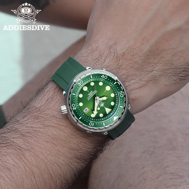 

ADDIESDIVE Tuna Dive Watch BGW9 Luminous Automatic Watch Man Mechanical Watch Ceramic Bezel NH35 300M Dive Watches Men's watch