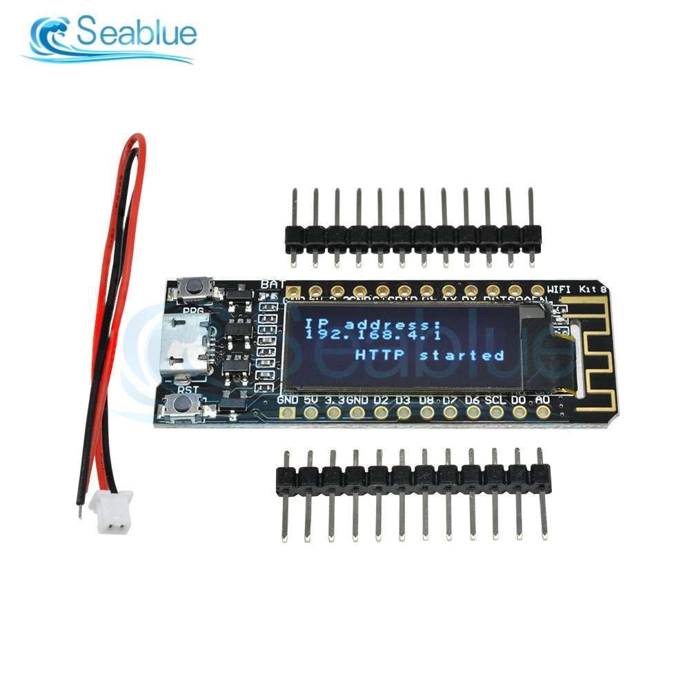 Макетная плата ESP8266 OLED-дисплей 0 91 дюйма 32 Мб флэш-памяти CP2014 модуль NodeMcu для Arduino IOT