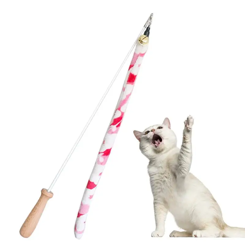1 шт. Выдвижная кошачья палочка игрушка Интерактивная забавная Длинная подвеска