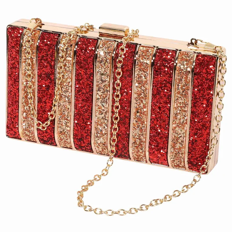 

Evening Clutch Bag, Womens Wedding Purse Bridal Prom Handbag Party Bags Sequin Bag