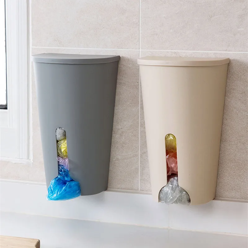

Пластиковые пакеты-диспенсеры, кухонные пакеты, держатель для хранения, домашний настенный контейнер для мусора, коробка, кухонный Органай...
