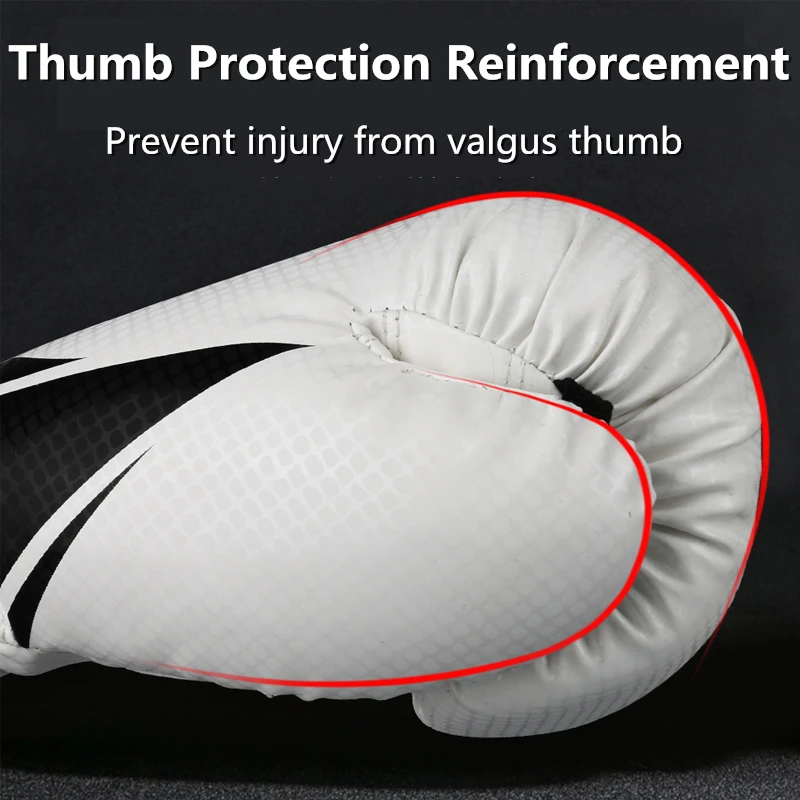 Оптовая продажа кожаные боксерские перчатки муай-тай из микрофибры 6-12 унций для