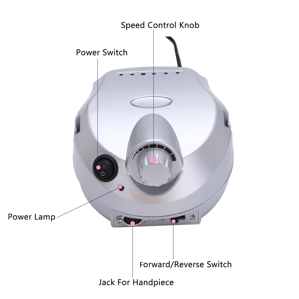Профессиональная электрическая дрель для ногтей 30000 об/мин пилочка инструмент