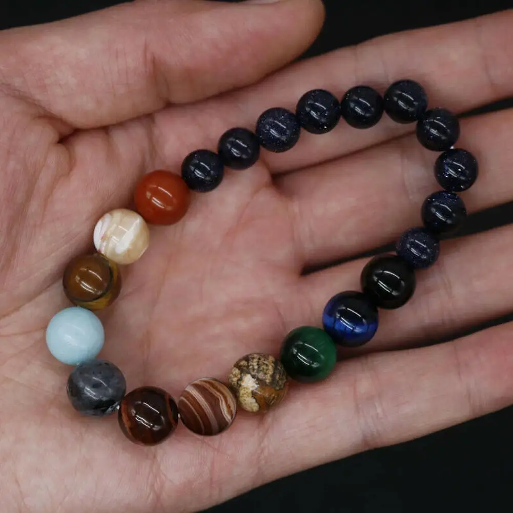 Браслет из бисера Planets для мужчин и женщин натуральный камень браслет со