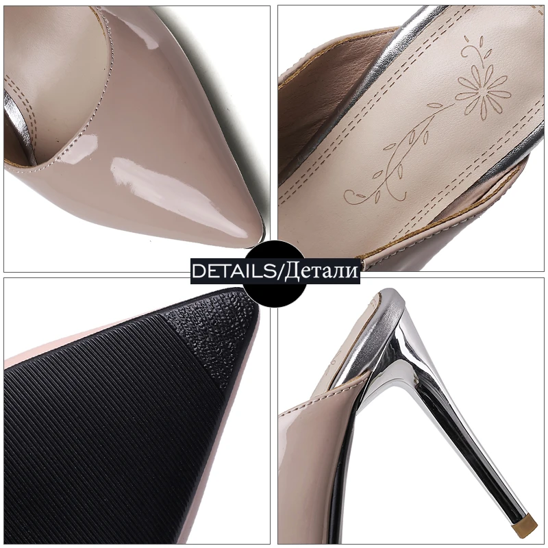

WETKISS Sexy Women's Slippers Stiletto Heels Shoes Woman Slides Pointed toe Mules Shoes High Heels Summer Shoes Ladies Slippers