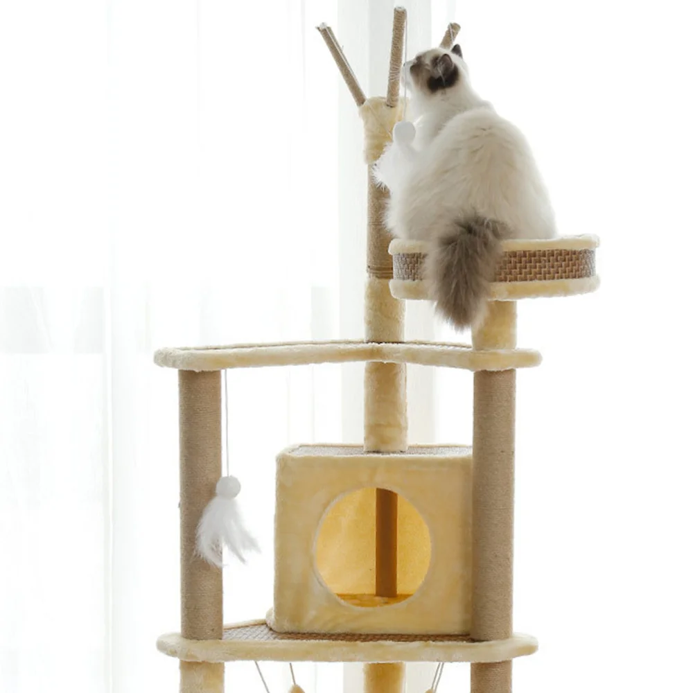 

1Pc Pet Cat Tower Multi-layer Cat Tree Cat Climbing Stand
