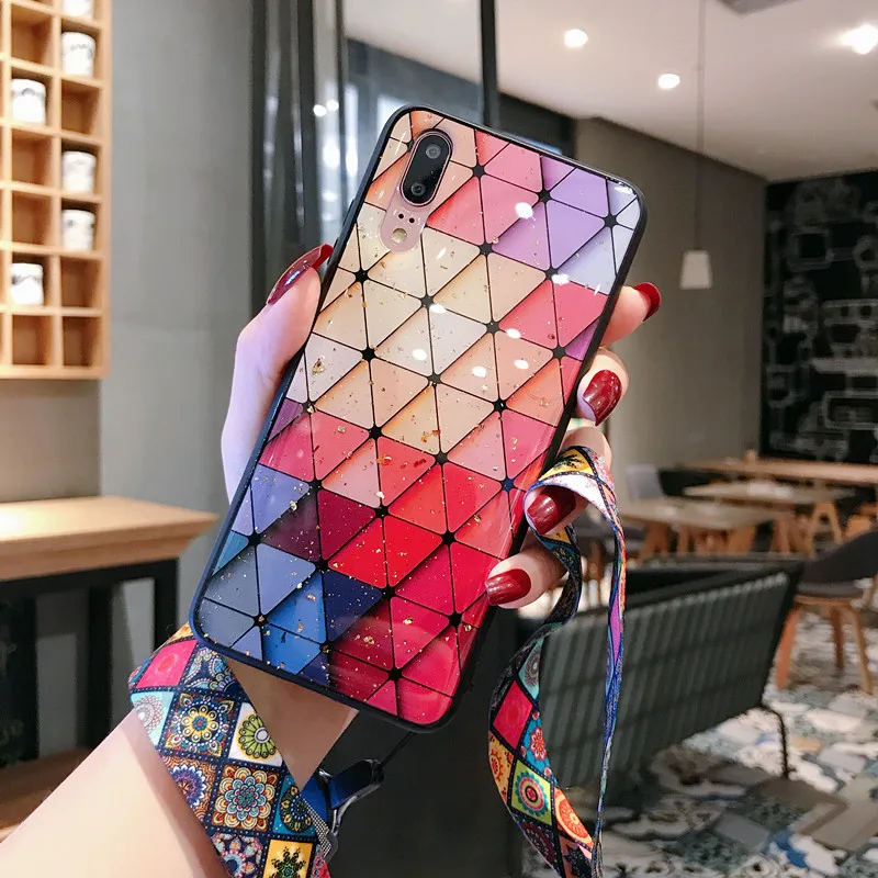 Разноцветный чехол для телефона Samsung Galaxy A750 A6 A8 Plus 2018 A7 A5 2017 Note 4 5 C9Pro J4 J6 J8 J310 J710