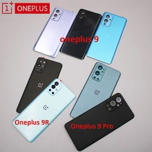 Oneplus 9/9R/9 Pro/Nord Back Cover 1+ 9 Real Glass Door Housing Panel Case Battery Cover For Oneplus 9R Nord Mobile Phone Parts
