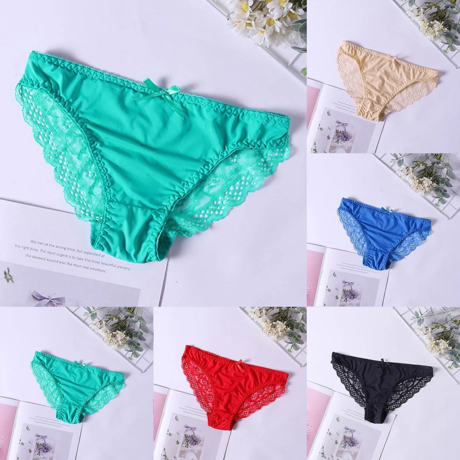 1 шт. женские кружевные трусы нижнее белье | Женская одежда