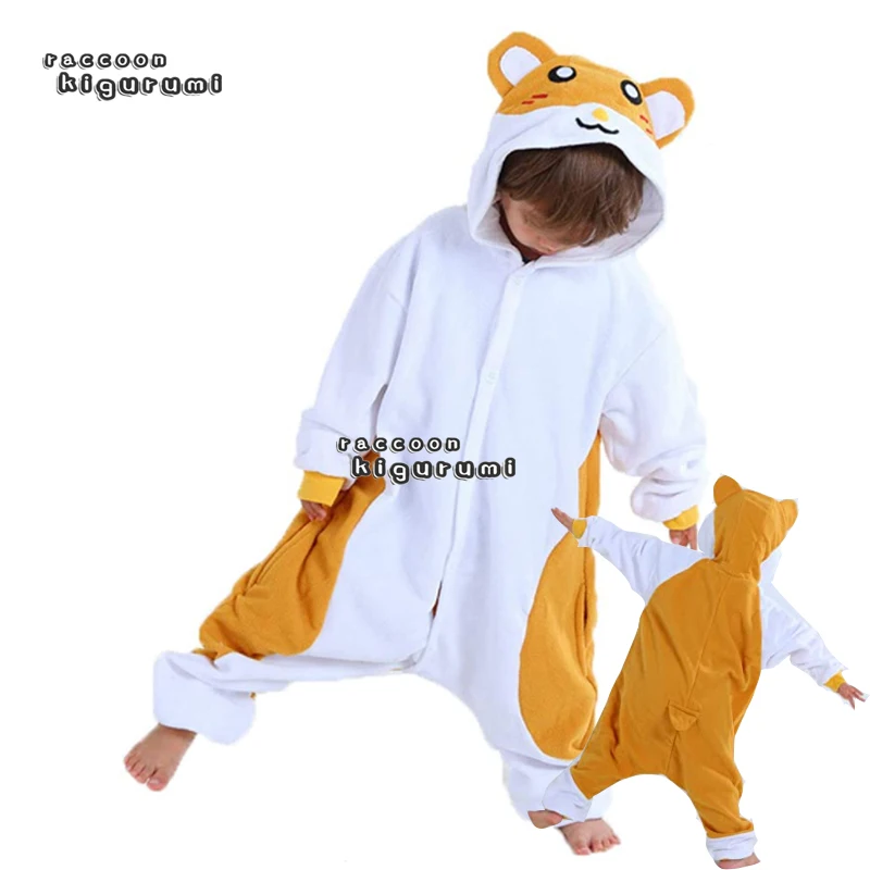 Детский мультяшный хомяк Косплей комбинезон Единорог Пижама Дети Малыш животные