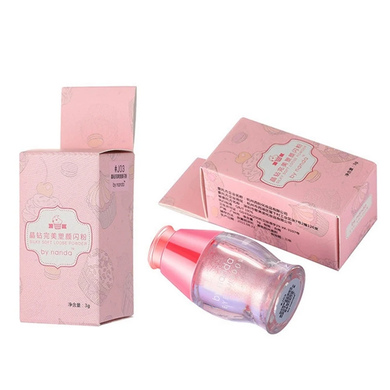 Тени для век с кристаллами 3 цвета блестящий Макияж лица хайлайтер свободный