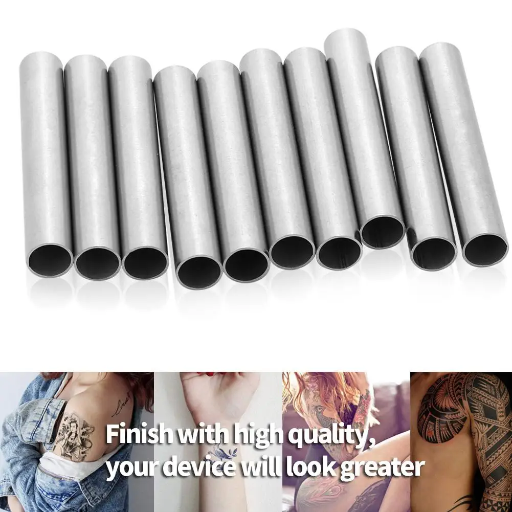 10 шт. татуировки ручка трубы наконечник рукоятки задняя стержень иглы машина