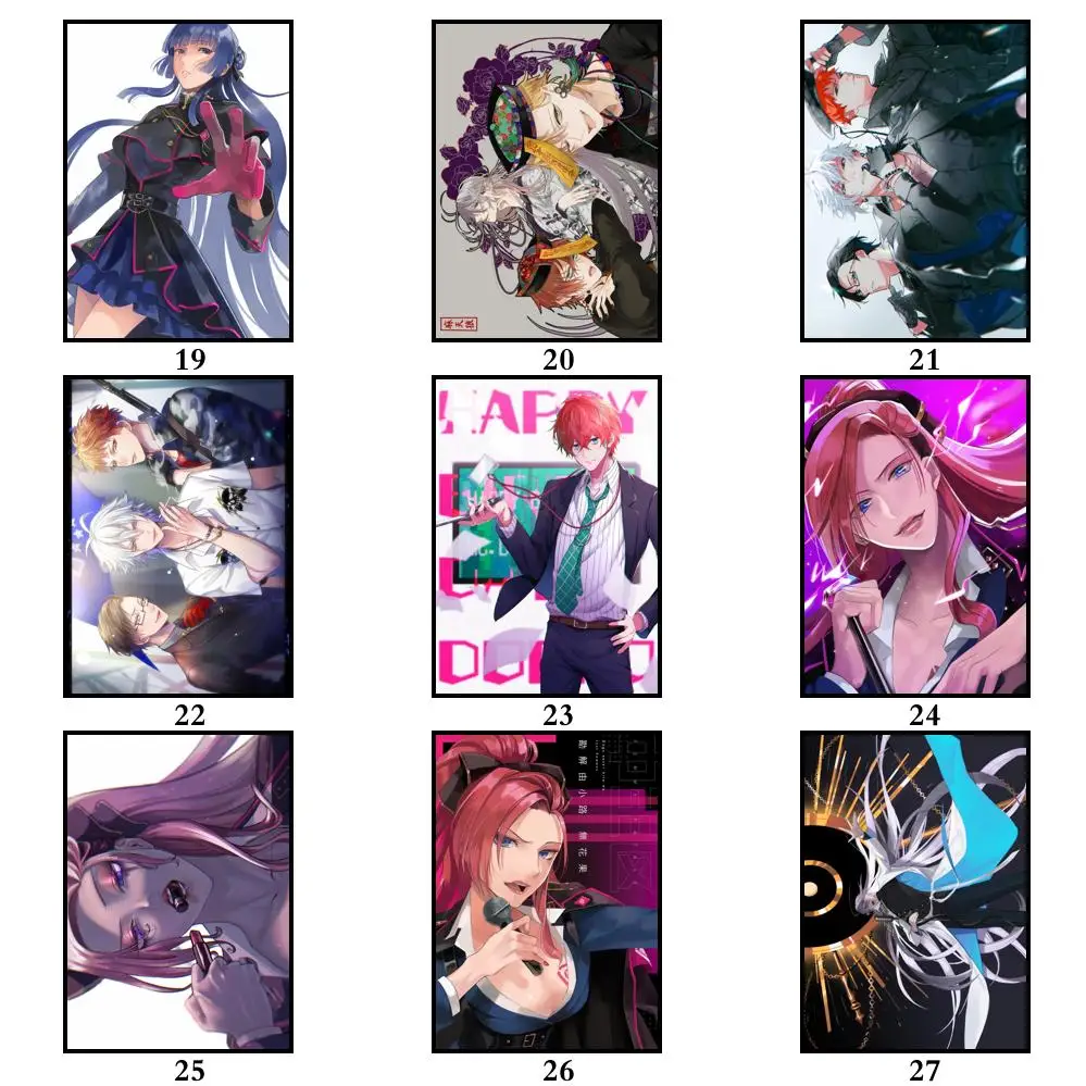 50 Дизайнов гипноза Mic -Division Rap Battle-белая бумага плакат Yamada ichiro художественная