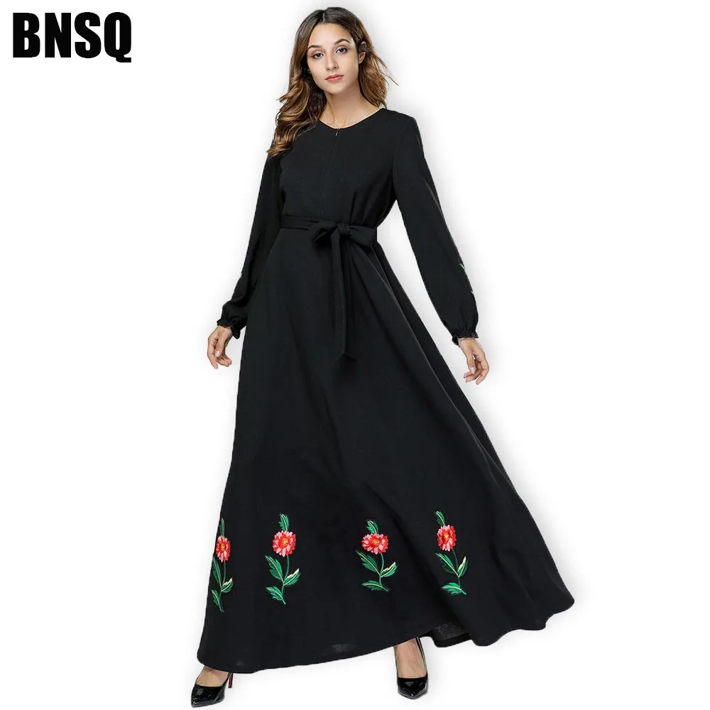 BNSQ Dubai Abaya For Women Hijab Evening Dress Arabic Caftan Morocain Kaftan Djelaba Femme Muslim Islamic Clothing | Тематическая