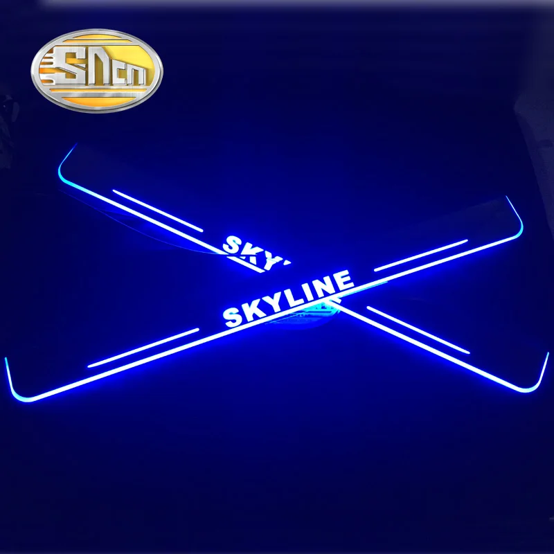SNCN 2 шт. Автомобильный светодиодный дверной порог для Nissan Skyline R32 R33 R34 R35