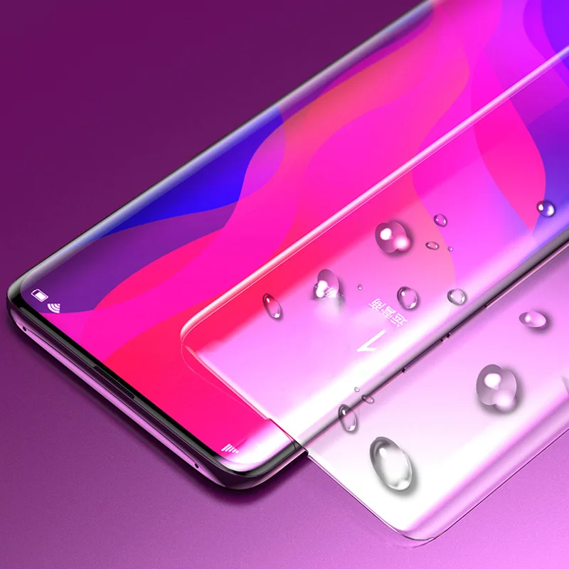 

For Samsung S20 Ultra UV Liquid Curved Full Glue Tempered Glass For Samsung Galaxy S8 S9 S10 Plus S7 S6 Edge Screen Protector