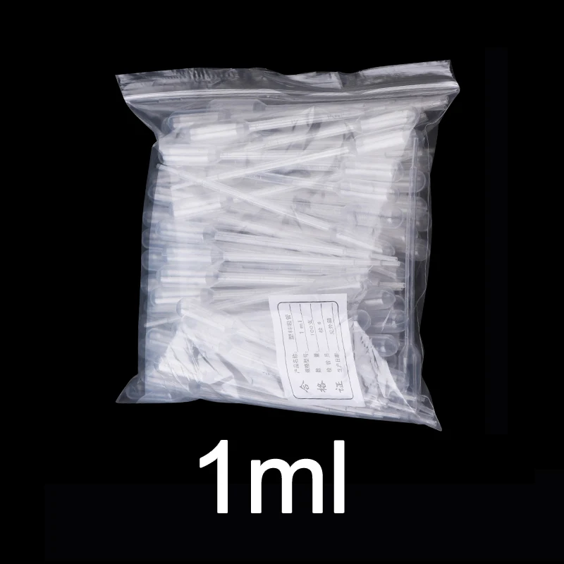Бесплатная доставка 50 ~ 1000 шт. 1 мл одноразовая пластиковая Пипетка для переноса