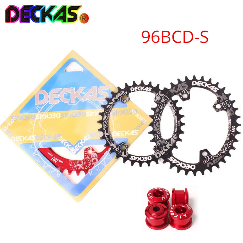DECKAS MTB 32/34/36/38T передняя Звездочка узкая широкая цепь из колец 96BCD-S брелок для