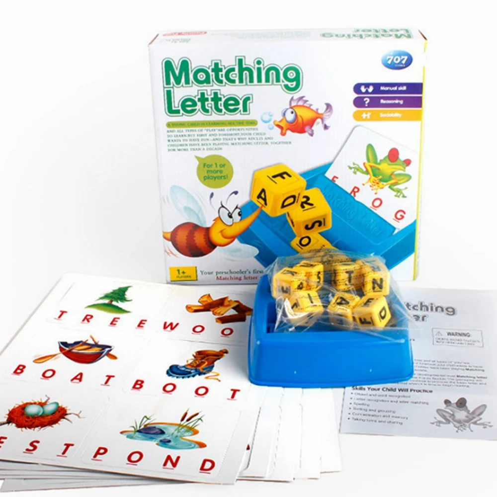 Детские алфавитные буквы ABC соответствующие игрушки для детей Обучающие слова