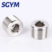 stainless steel 304 hexagon pipe m81 m121 5 m141 5 m201 5 male countersunk end plug fitting water gas oil