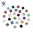 Yanruo 4447 принцесса квадратный острый Назад DIY стеклянные стразы хрустальные пришивные камни для украшения из ткани