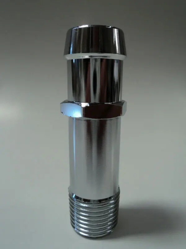 Серебристый штуцер Chevy ДЛЯ хромированной стали 1 шт. шланг для водонагревателя 1/2