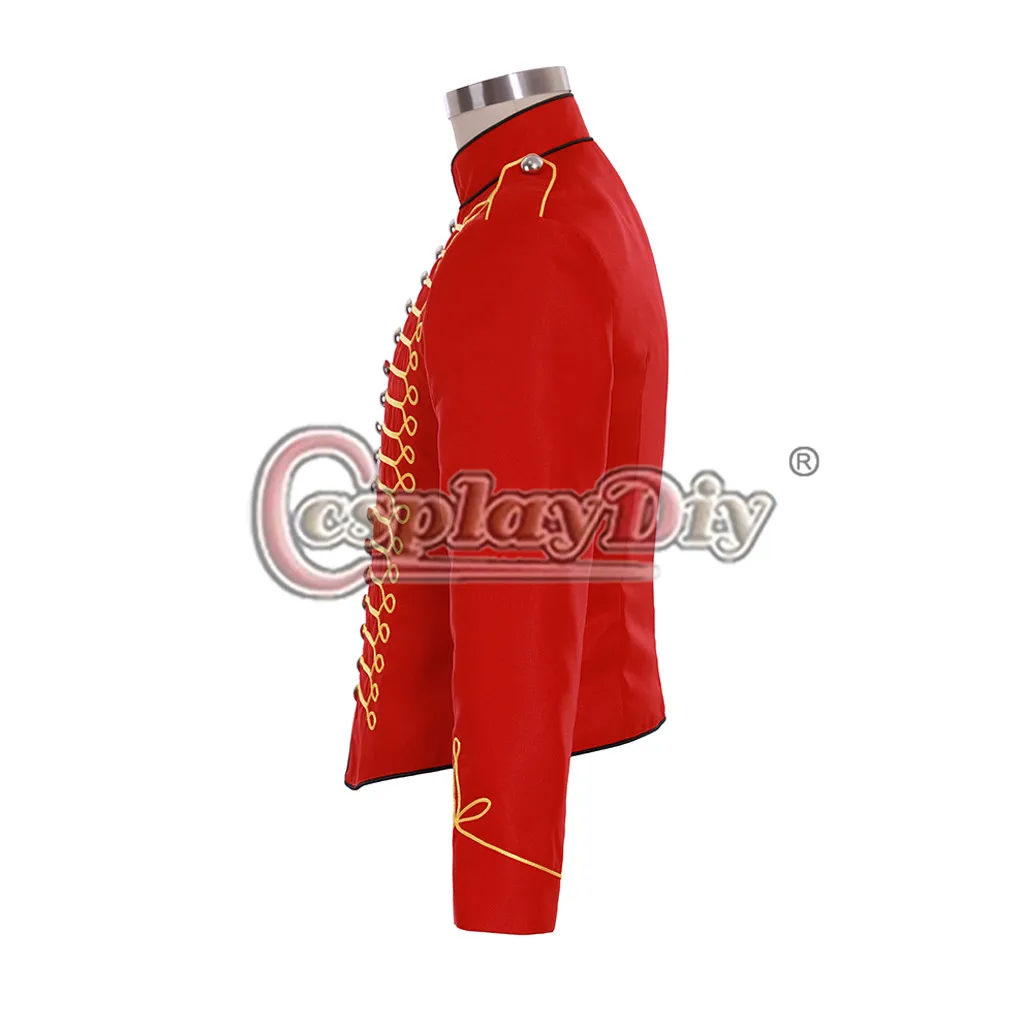 Косплей Сделай Сам сделанный на заказ Майкл Джексон Красная куртка пальто костюм