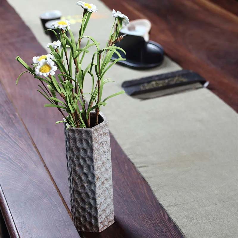 

Ваза для сухих цветов из грубой керамики, мини-керамическая ваза