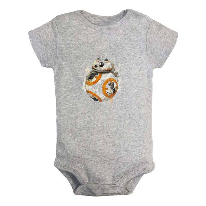 JcBaby1275GD BB-8 «Звездные войны», «Пробуждение силы», «Сопротивление», Одежда для новорожденных мальчиков и девочек, комбинезон с принтом, боди для младенцев, хлопковые комплекты одежды - Цвет: JcBaby1275GD