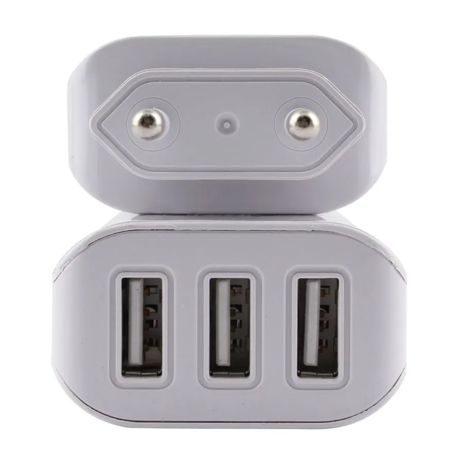 AC DC 5V Универсальный Питание 3-Порты и разъёмы для мобильных телефонов через USB