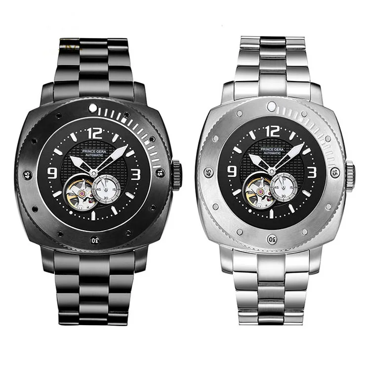 

PRINCE GERA Automatic Watches Mens Diver Sport Mechanical Oriss ChronographLuxury Top Brand Men's Watches Business Wristwatch