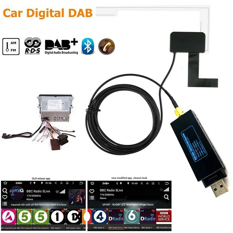 Радиоприемник Dab для Android автомобильная антенна цифровой аудиоприемник DAB +