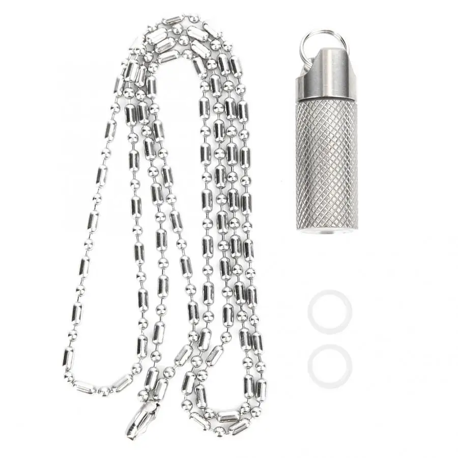 Портативная бутылка для таблеток мини титановый сплав контейнер лекарственных