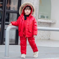 baby girls boys down jacket set childrens boys and girls years old wash free jacket childrens winter two piece set