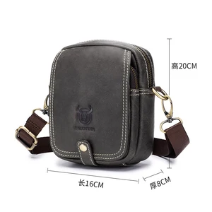 Поясная сумка Fanny для мужчин, сумка-мессенджер из натуральной кожи для телефона через плечо