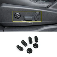 abs carbon fiber for peugeot 3008 gt 5008 2017 2020 accessories car seat adjustment switch cover trim sticker car styling 6pcs