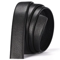 automatic buckle headless belt 2022 hot sale design casual business youth trend versatile pu leather pattern brown belt black