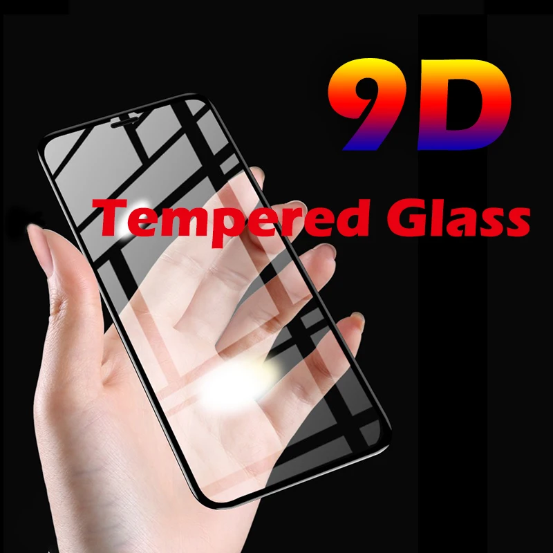 9D полное покрытие из закаленного стекла для iPhone X XS MAX XR Защитная пленка экрана